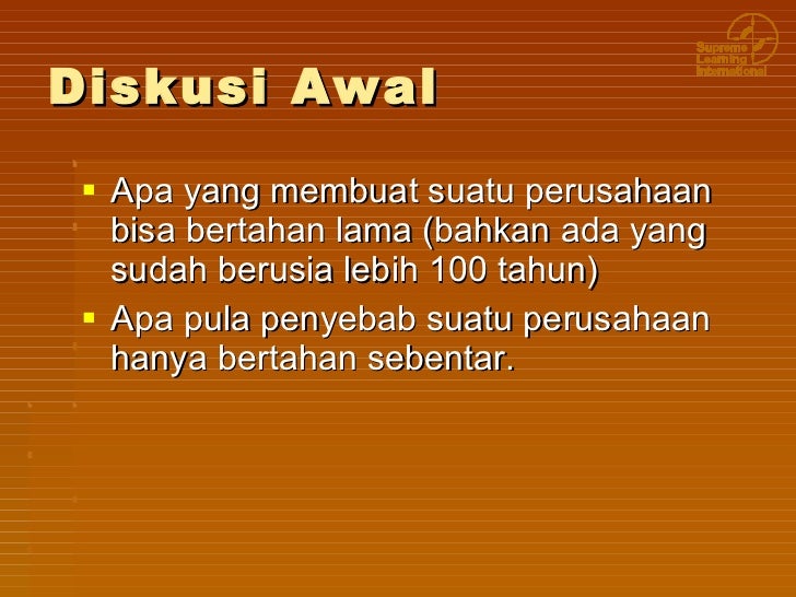 Budaya perusahaan dan etos kerja