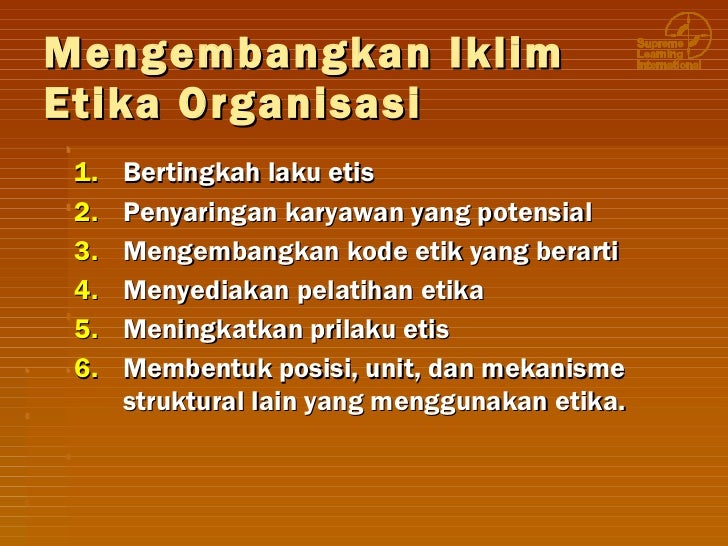 Budaya perusahaan dan etos kerja