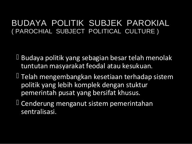 Budaya Politik Indonesia