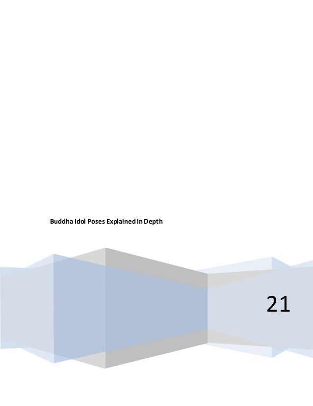 Buddha idol poses explained in depth