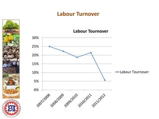 0%
5%
10%
15%
20%
25%
30%
Labour Tournover
Labour Tournover
Labour Turnover
 