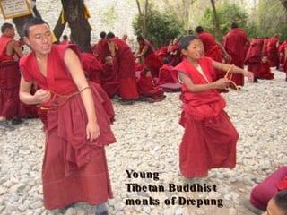 Young  Tibetan Buddhist monks of Drepung   
