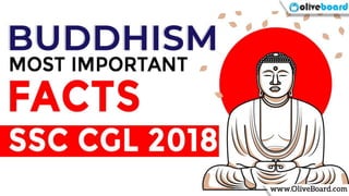 BUDDHISM
MOST IMPORTANT GK FACTS
SSC CGL 2018
 