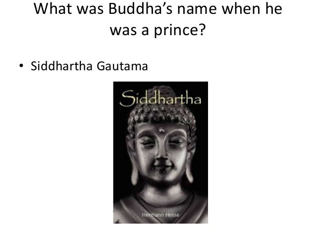 what was buddha's name