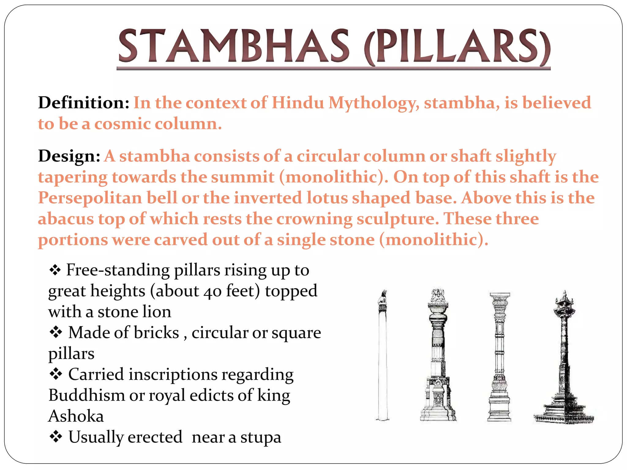Stamba Column Buddhist architectrure | PPTX