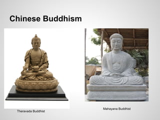Chinese Buddhism




                      Mahayana Buddhist
 Theravada Buddhist
 