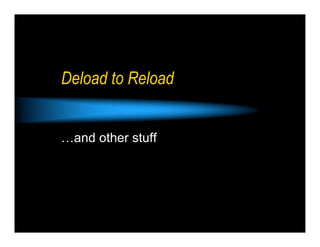 Deload to Reload


…and other stuff
 