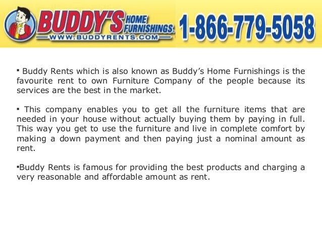 buddy rent's rent to own furniture services are the best in the market