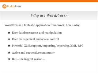 BuddyPress @ WordCamp