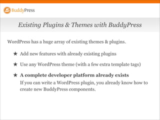 BuddyPress @ WordCamp
