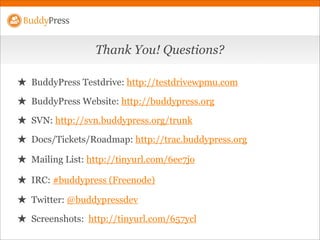 BuddyPress @ WordCamp