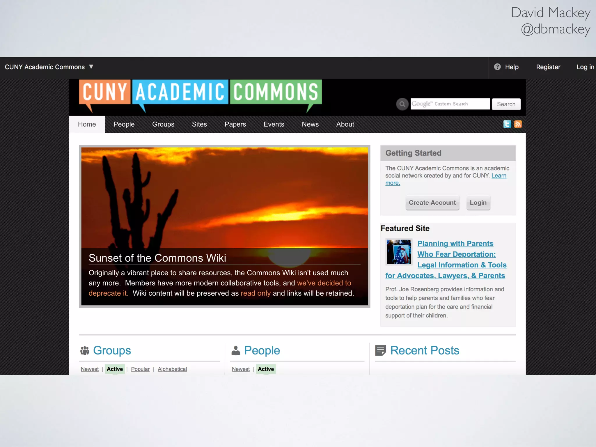 David Mackey
@dbmackey
 