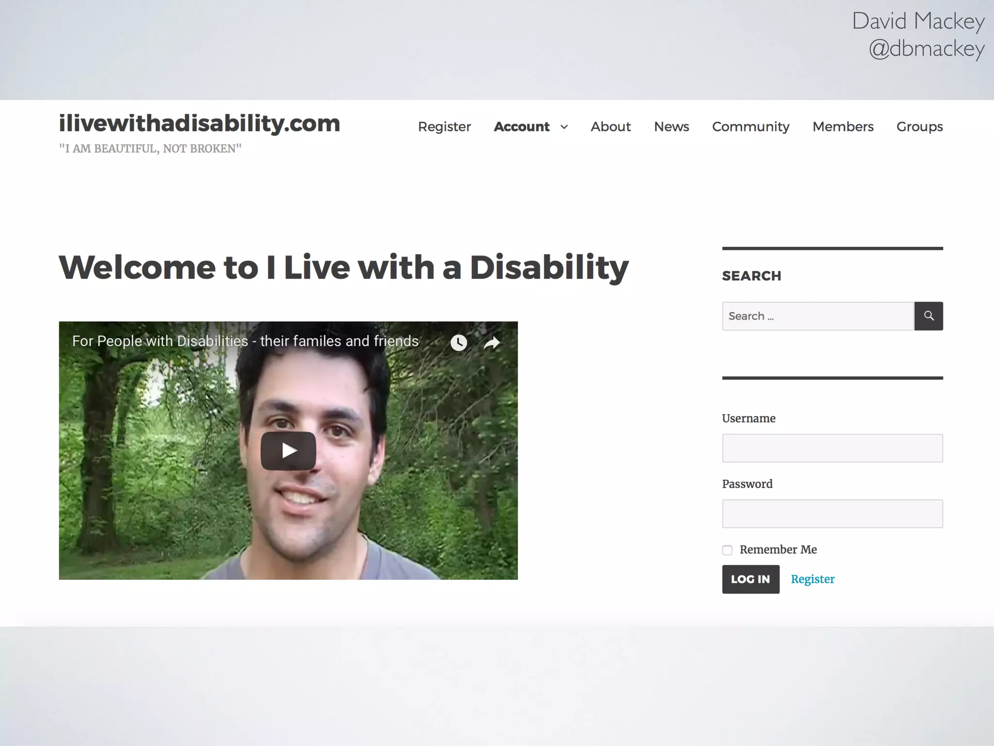 David Mackey
@dbmackey
 