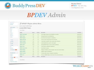 Introduction to BuddyPressDEV