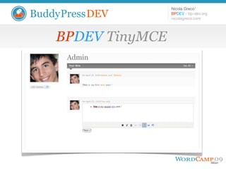 Introduction to BuddyPressDEV