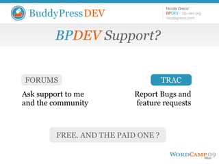Introduction to BuddyPressDEV
