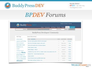 Introduction to BuddyPressDEV