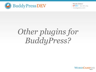 Introduction to BuddyPressDEV