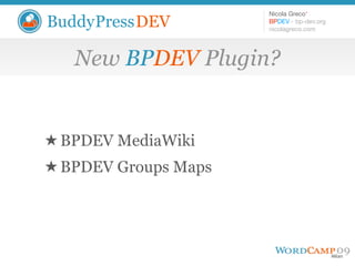 Introduction to BuddyPressDEV