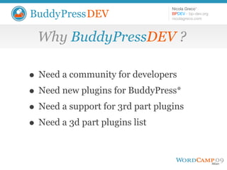 Introduction to BuddyPressDEV