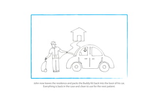 John now leaves the residence and packs the Buddy Kit back into the boot of his car.
       Everything is back in the case and clean to use for the next patient.
 