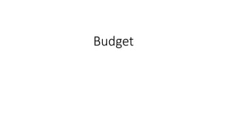 Budget
 