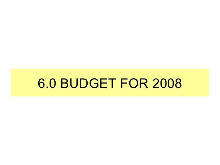 budget presentation template