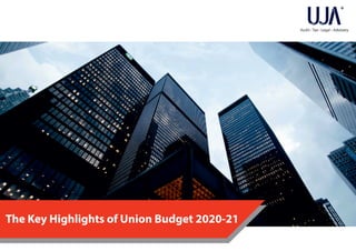The Key Highlights of Union Budget 2020-21
 