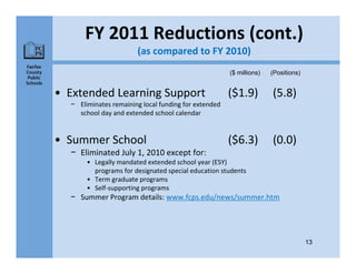 Fairfax County Public Schools Budget Overview | PPT