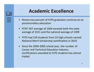 Fairfax County Public Schools Budget Overview | PPT
