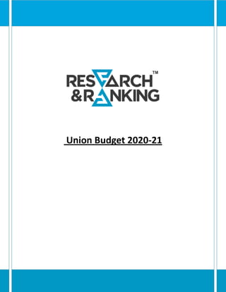 Union Budget 2020-21
 