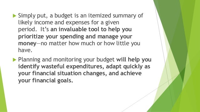 budgetary expenses