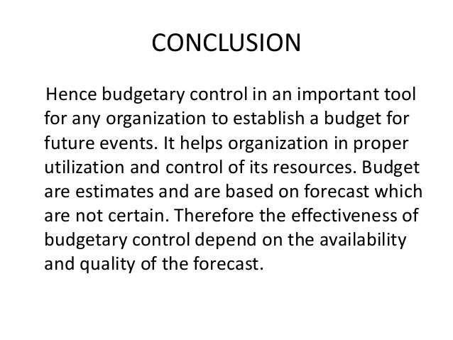 Advantages of budgetary control picture