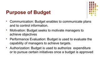 Budgetary control | PPT