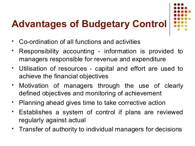 limitation of budgetary control