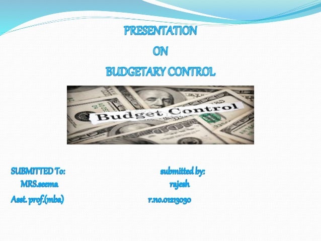 Budgetary Control 2 