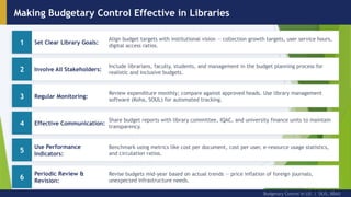 Budgetary Control in Library & Information Science: Processes, Benefits ...