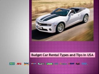 Budget Car Rental Types and Tips in USA
 