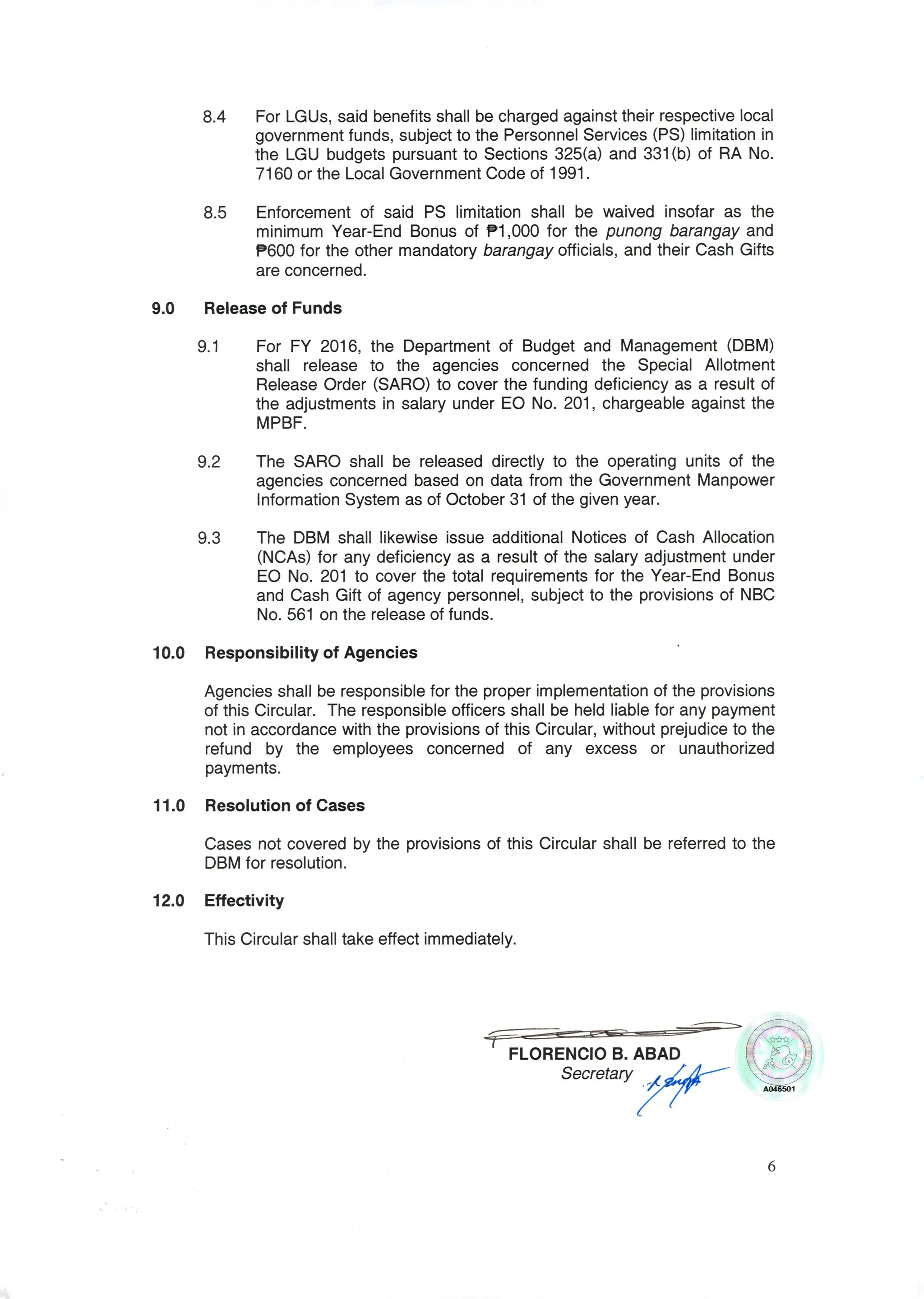 Department of Budget and Management BUDGET CIRCULAR NO. 2016 - 4.pdf