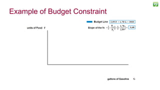 Example of Budget Constraint
25
gallons of Gasoline
 