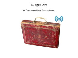 Budget Day HM Government Digital Communications 