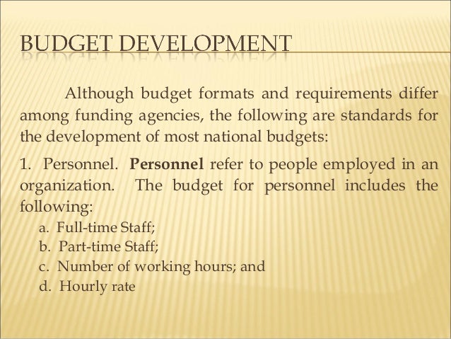 budget development