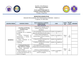 BUDGETED LESSON PLAN - EAPP.docx