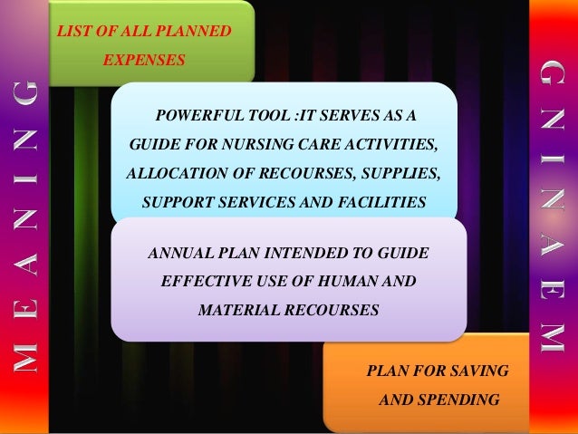 budget for hospital and nursing college