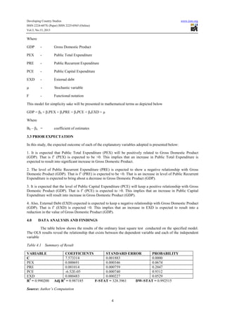 Budget implementation and economic growth in nigeria | PDF