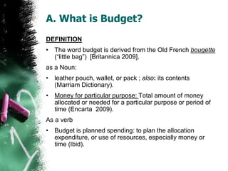 Budgeting in Social Administration and Management of Social Services ...