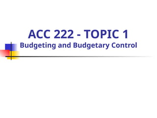 Comprehensive Guide to Budgeting and Budgetary Control in Organizations ...