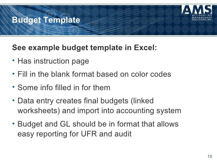 budget for nonprofit example