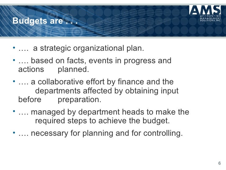budget non profit organization