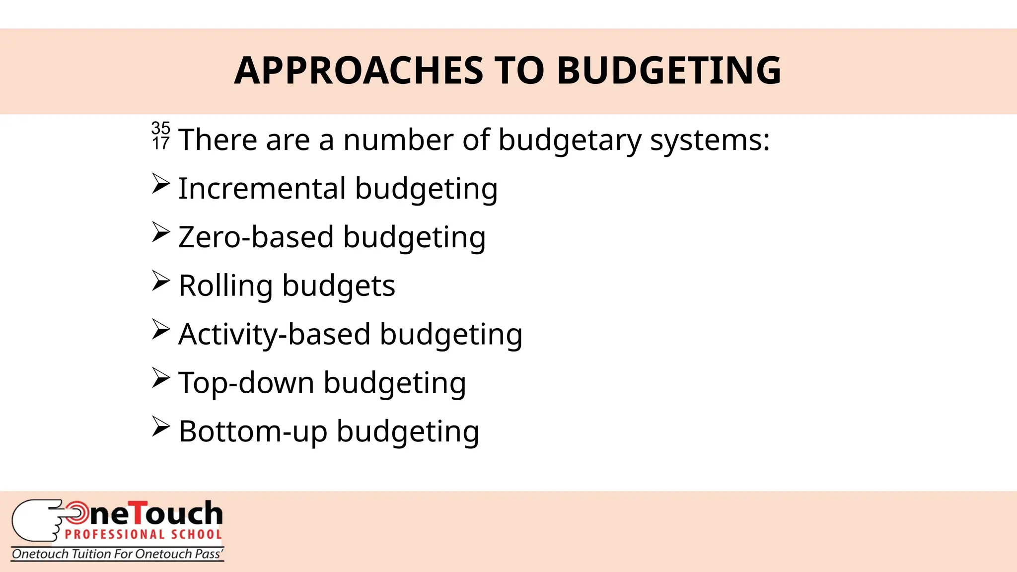 BUDGETING AND BUDGETARY CONTROL PRESENTATION | PPTX